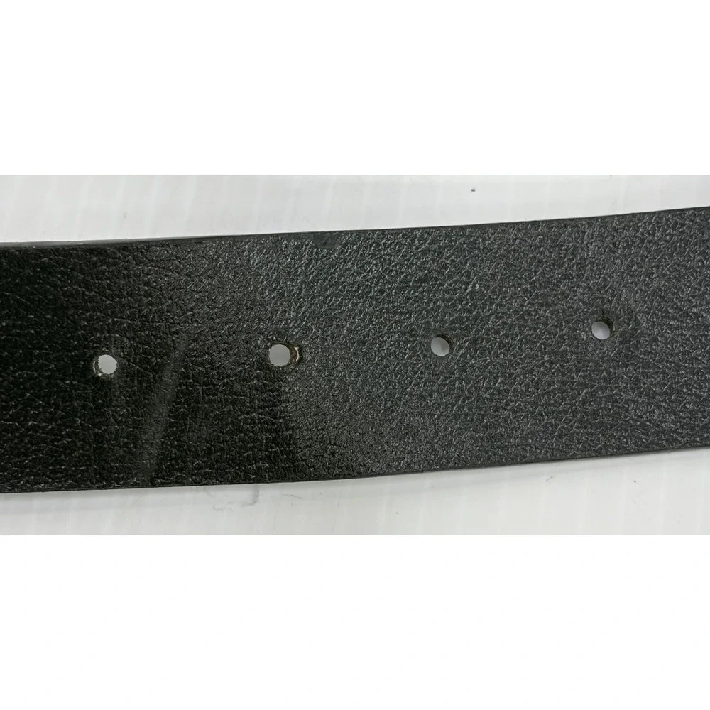 Genuine Leather‎ Music Notes Sheet Music Belt Black Silver Buckle B8931 L 38-40